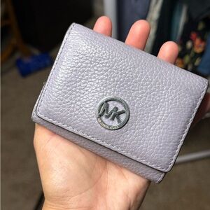 Michael Kors Purple Leather Wallet
